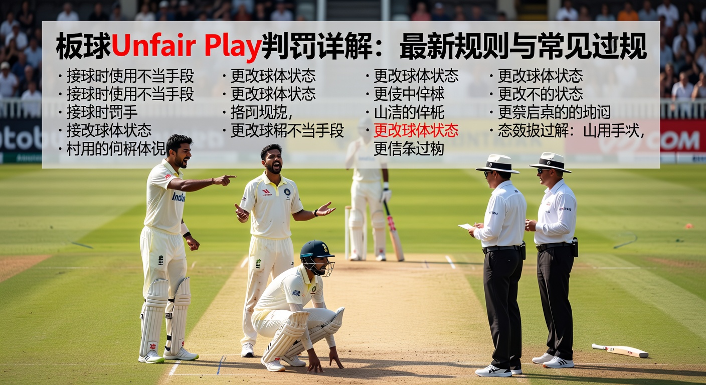 板球Unfair Play判罚详解：2024最新规则指南