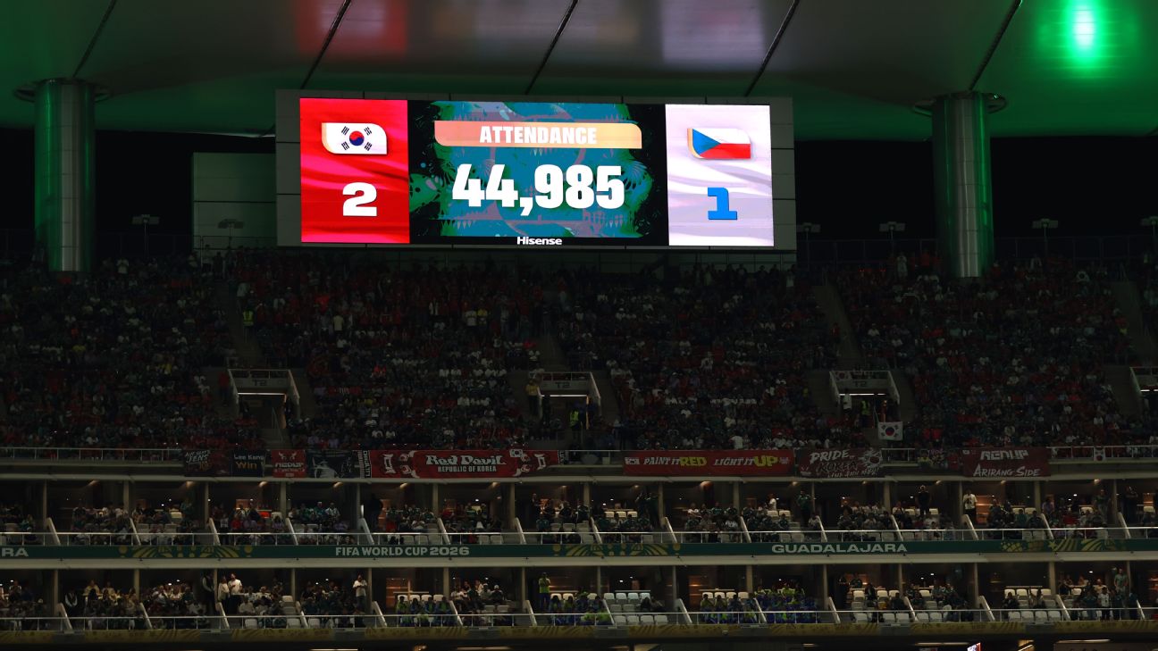 世界杯韩捷战上座数闹乌龙 FIFA坚称44985人数据精准